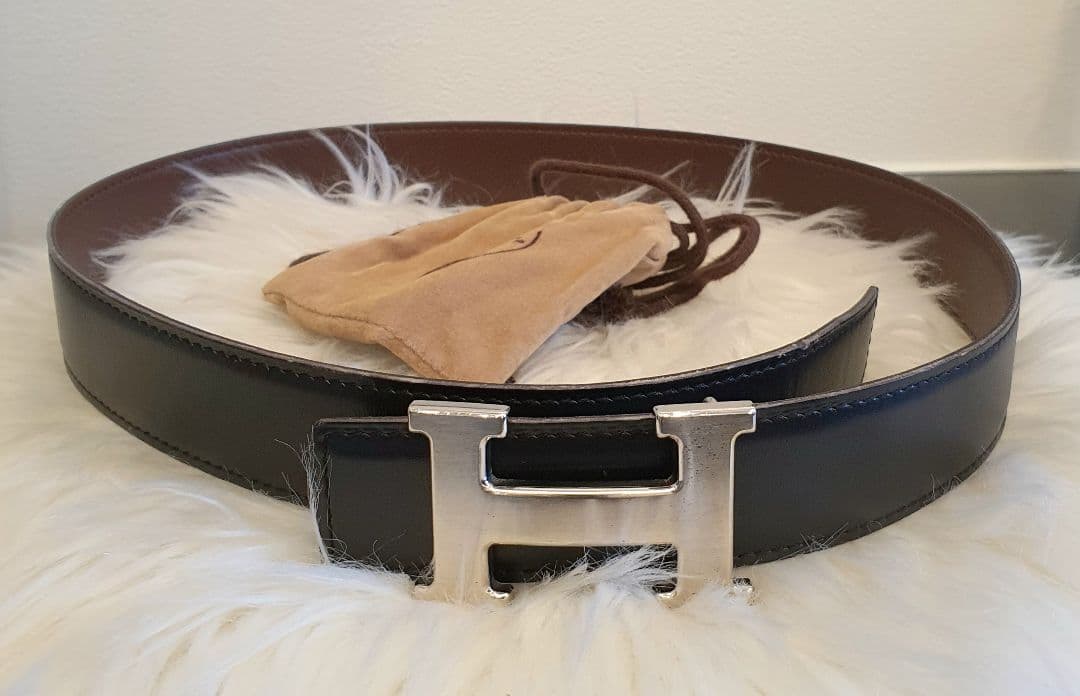 ✨HERMES エルメス Hバックル ベルト レザー 皮ベルト 黒✨