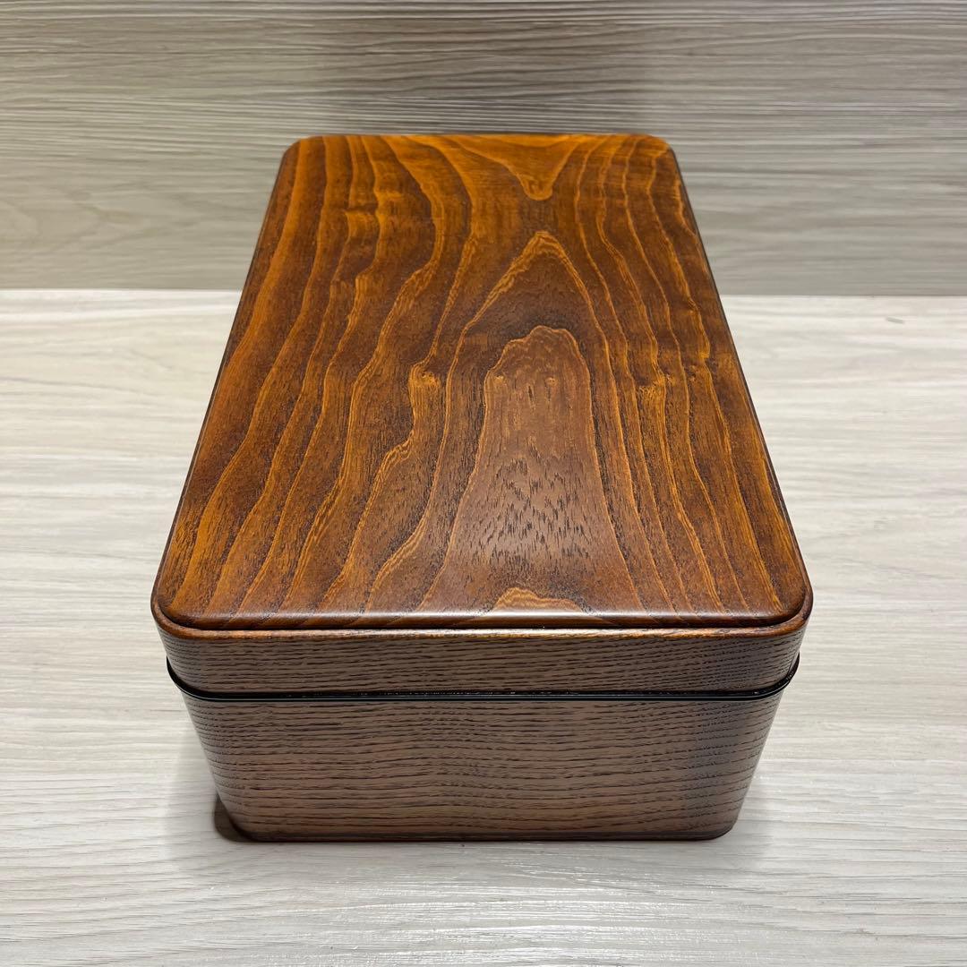 拭漆文箱　桐箱つき