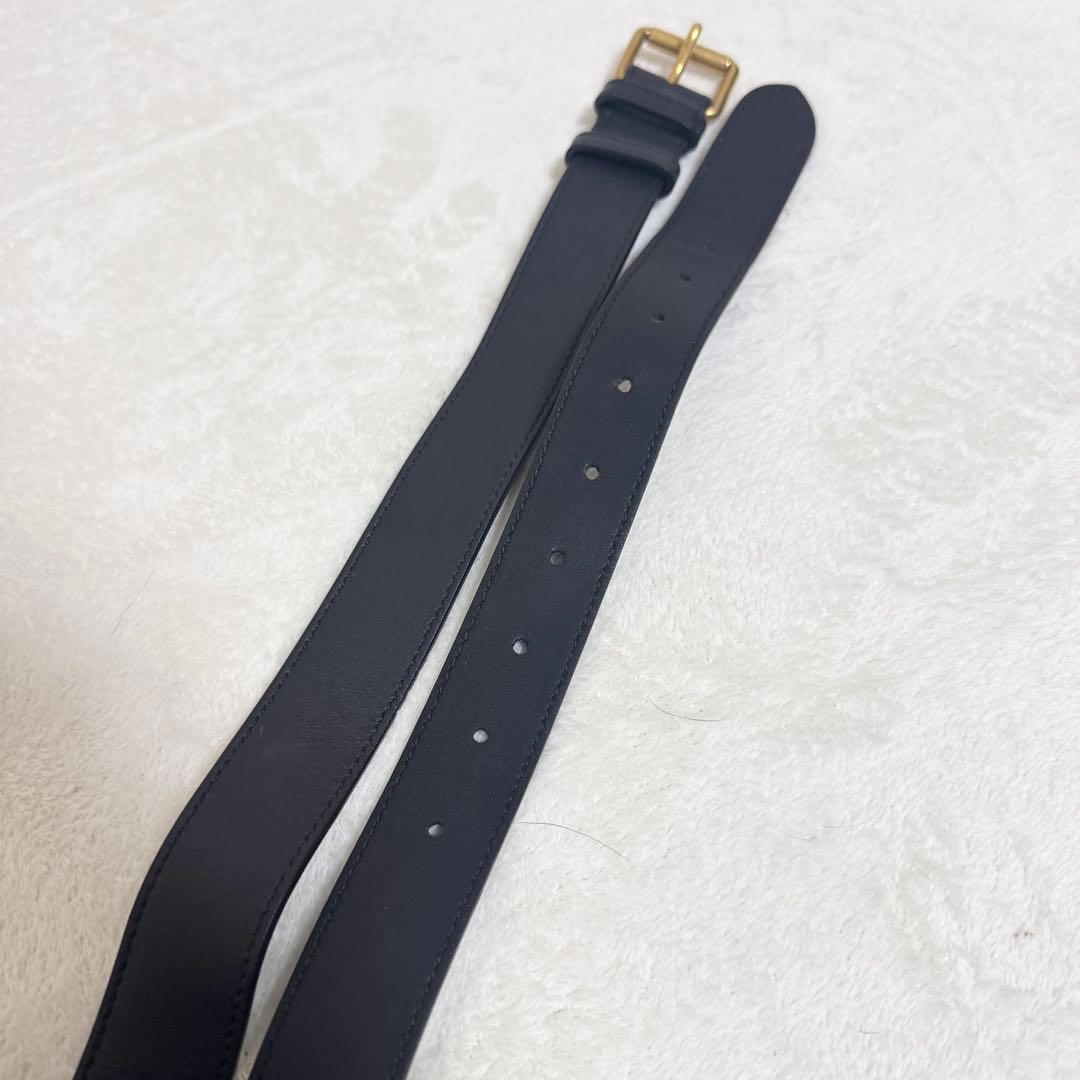 【美品】GUCCI グッチ ウエストポーチ マーモント レザー ブラック 正規品