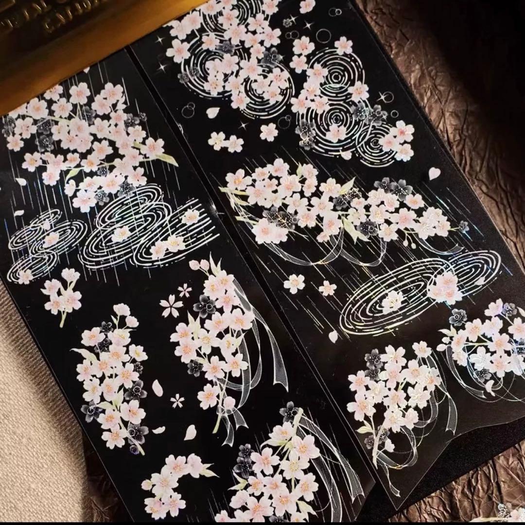 贝壳光 情书 5.8cm×6m 海外マスキングテープ　海外マステ　花