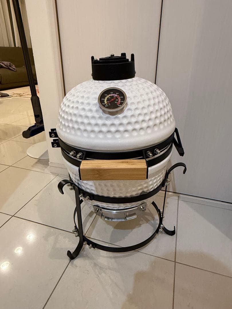 セラミック製チャコールBBQグリル, グリルカバー付き