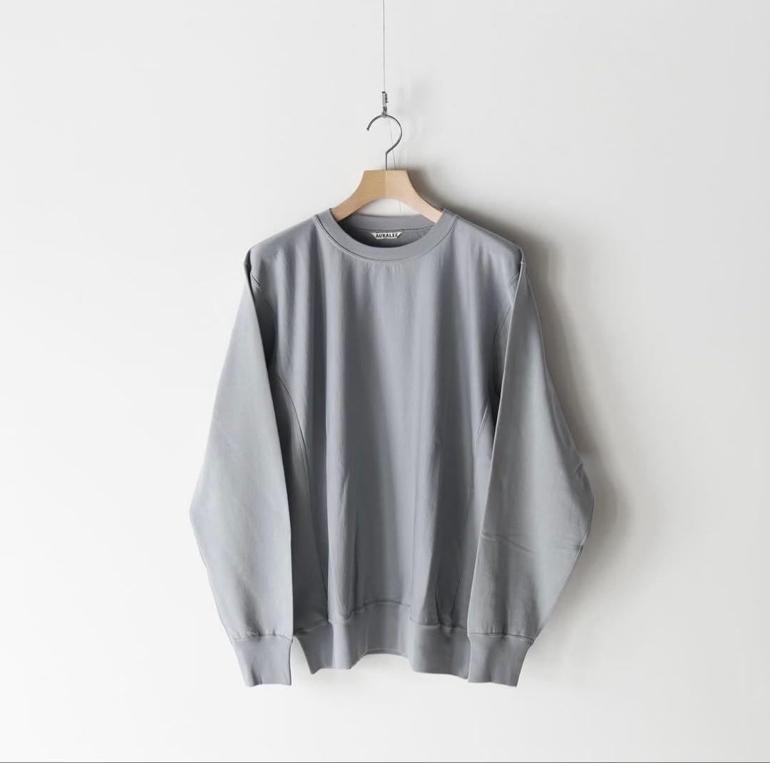 トップス AURALEE 25SS ELASTIC HIGH GAUGE SWEAT PO