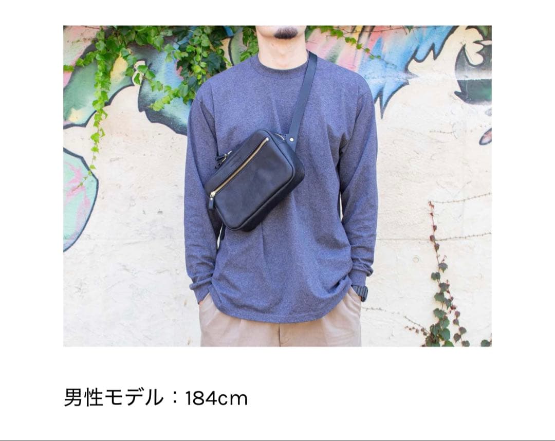 最終値下げ表示【アナロジコ】ウエストポーチ/ ブラック