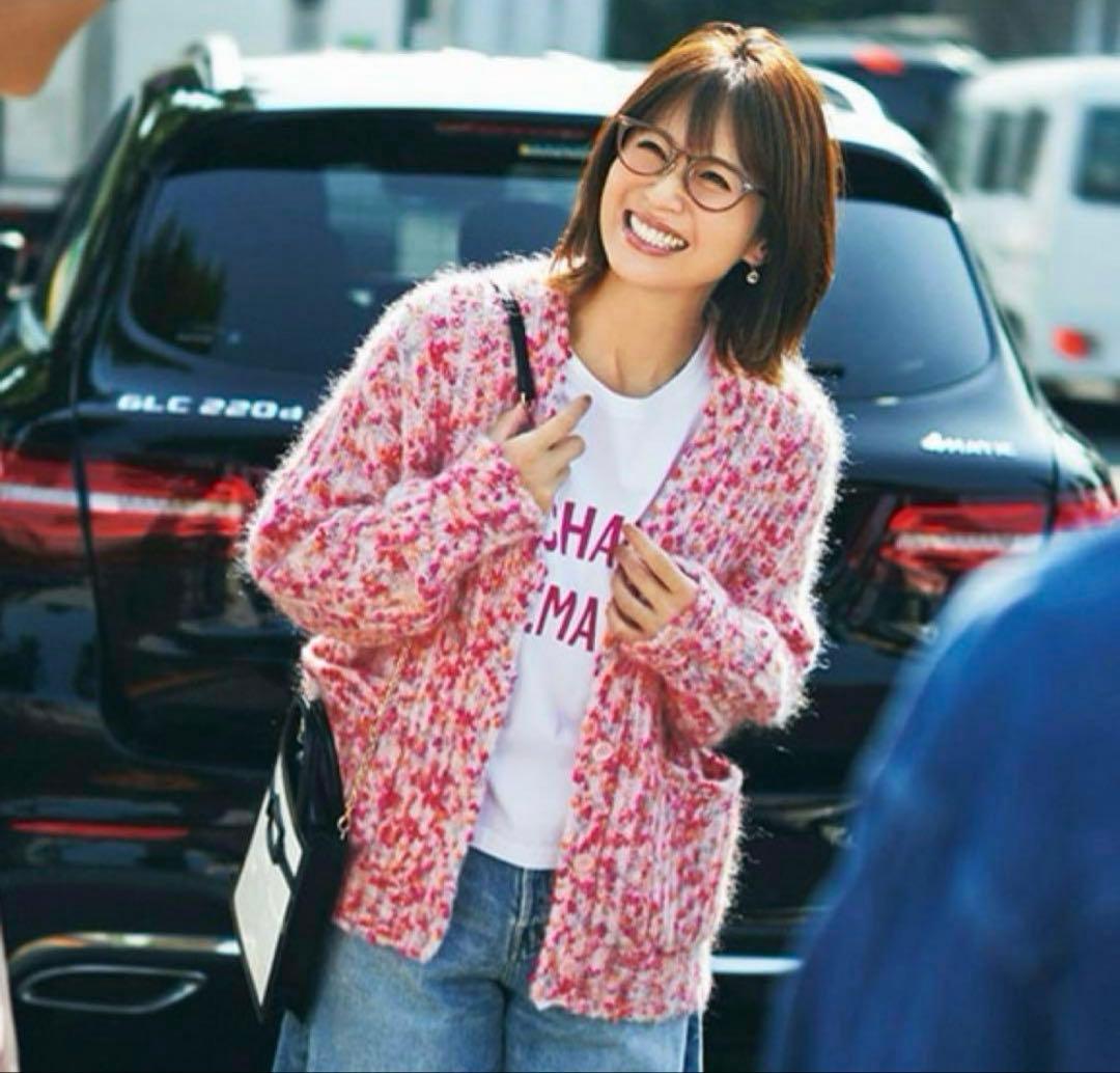 【まま✨️】ドゥロワー 5Gミックス ニット カーディガン ウール モヘヤ