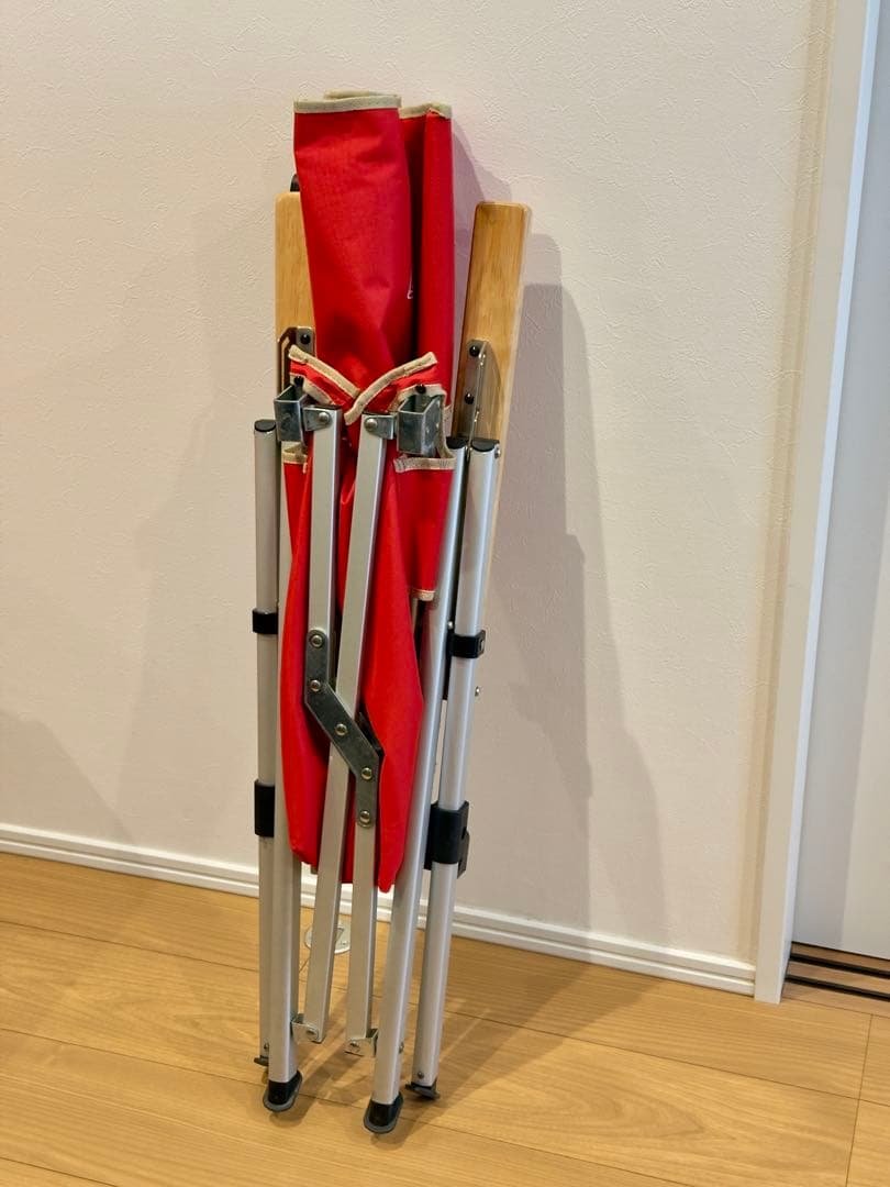 【廃盤品Colemanレイチェア】 リクライニングチェア_レッド_2脚セット