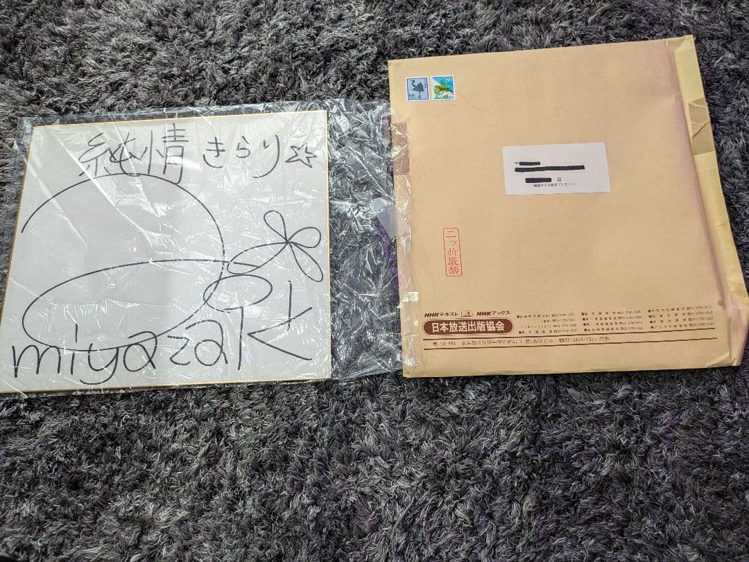 最終値下げ 抽プレ 宮崎あおい サイン色紙 純情きらり