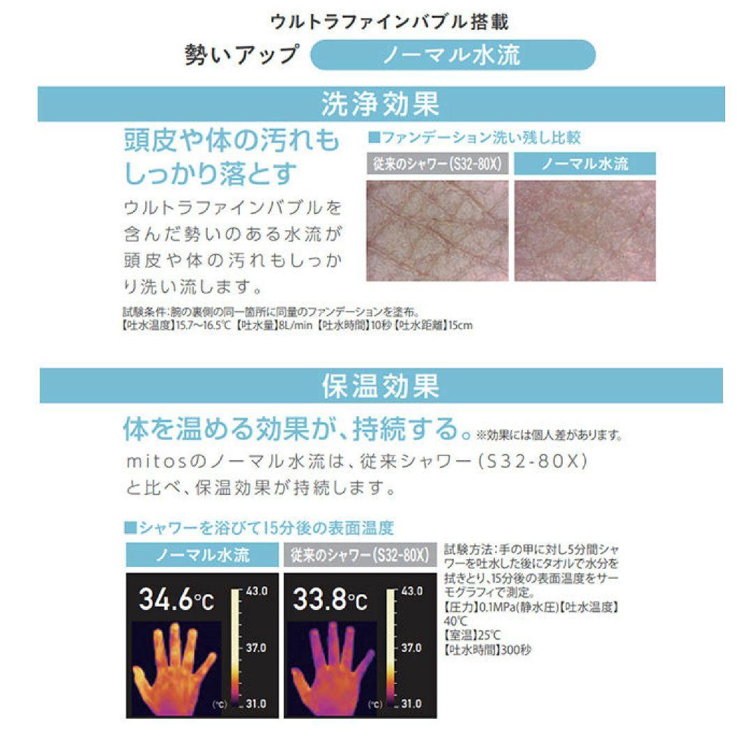 ミトス mitos ウルトラファインバブル搭載 シャワーヘッド SANEI