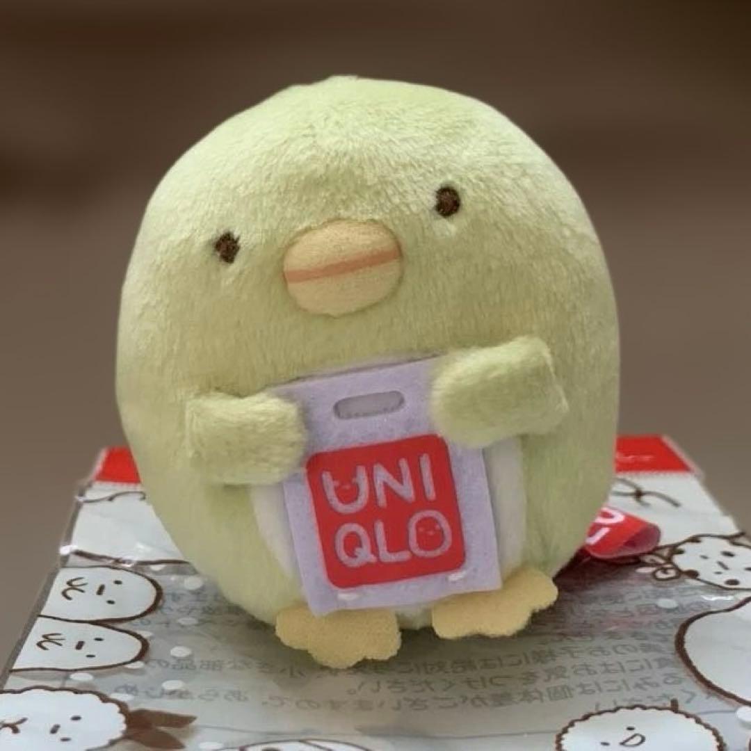 [1985]すみっコぐらしてのりぬいぐるみ　ユニクロコラボ　お買い物袋といっしょ