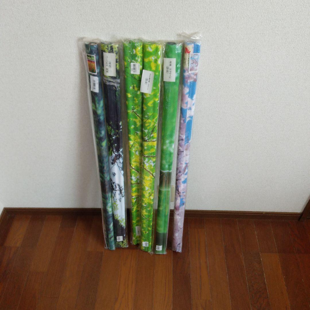 ディスプレイ用背景シート 6本セット 防炎製品 約縦179cm横90cm