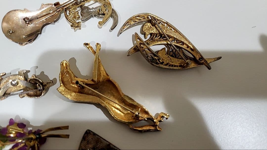 アンティーク　ヴィンテージ　ブローチ　まとめて　昭和レトロ　平成レトロ
