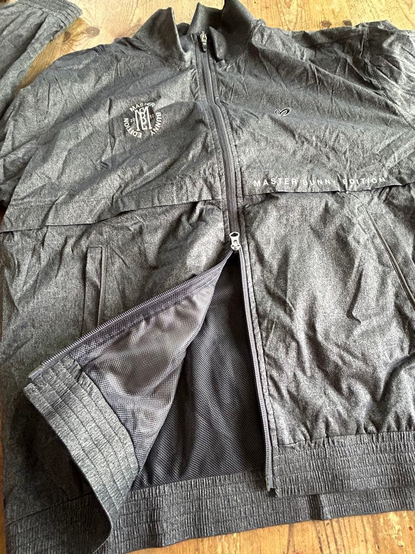 ■ マスターバニー　メンズ　ジャンパー　L グレー　ゴルフ　 防寒　防風　5
