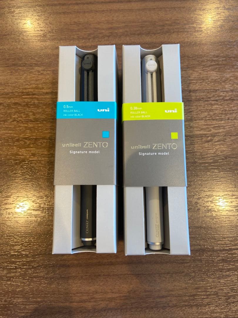 ユニボール ゼント シグニチャーモデル ブラック シルバー 2個セット