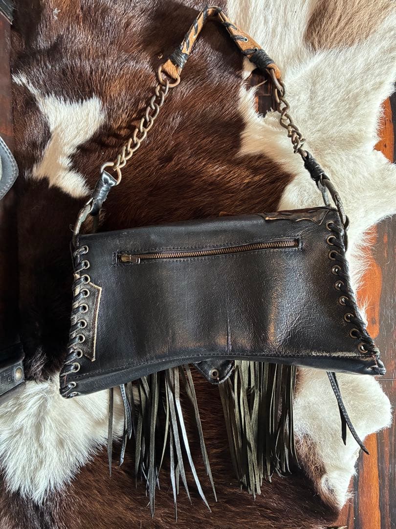 値下げ　美品　希少品　KMRii レザーショルダー バッグ