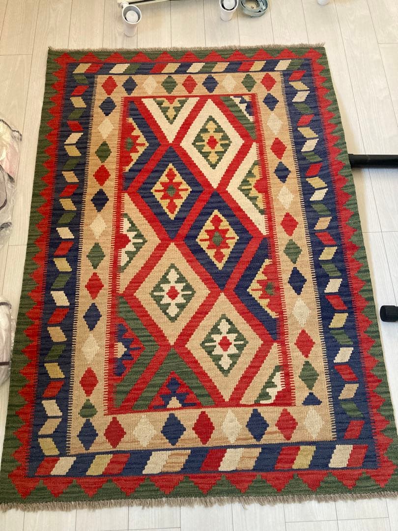 IKEA キリム　ラグ　マット　約175センチx120センチ