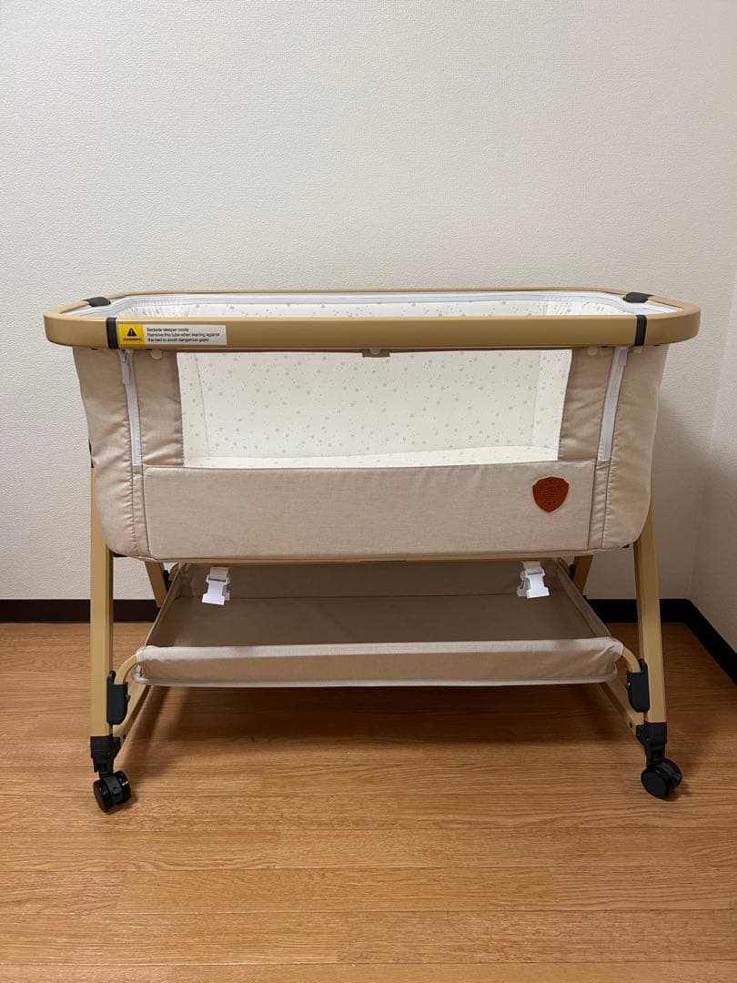 HZDMJ ベビーベッド　(ベージュ)