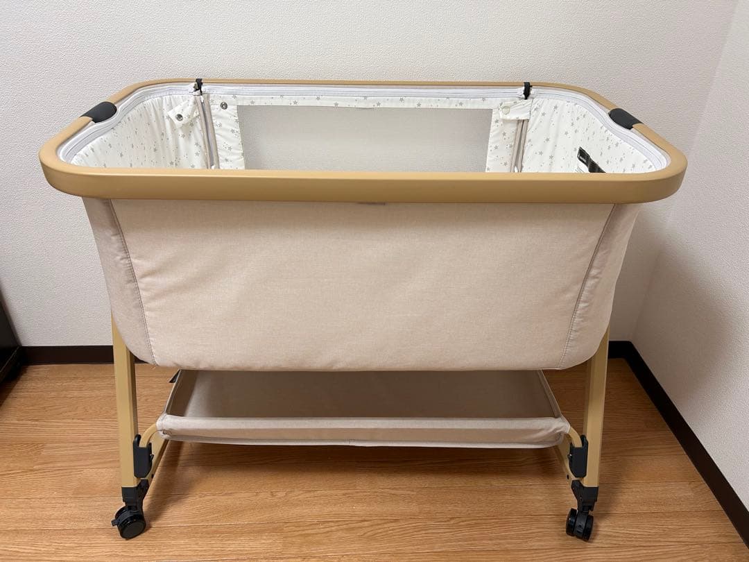HZDMJ ベビーベッド　(ベージュ)