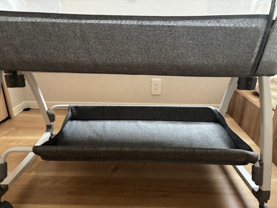 ベビーベッド ハイローベッド キャスター 揺かご 軽量