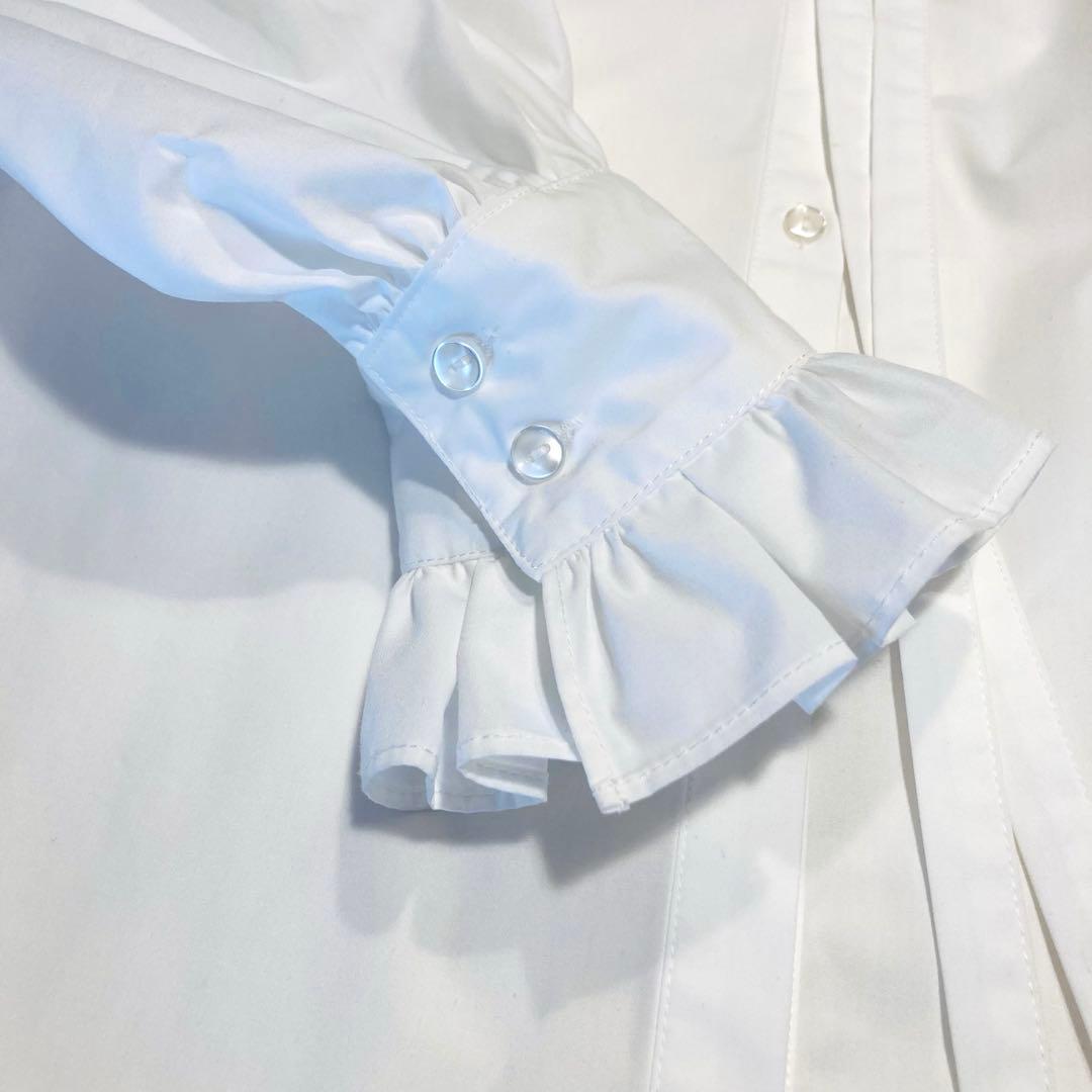 新品未使用タグ付き　CADUNE カデュネ フリル襟ブラウス　ボウタイ　シャツ