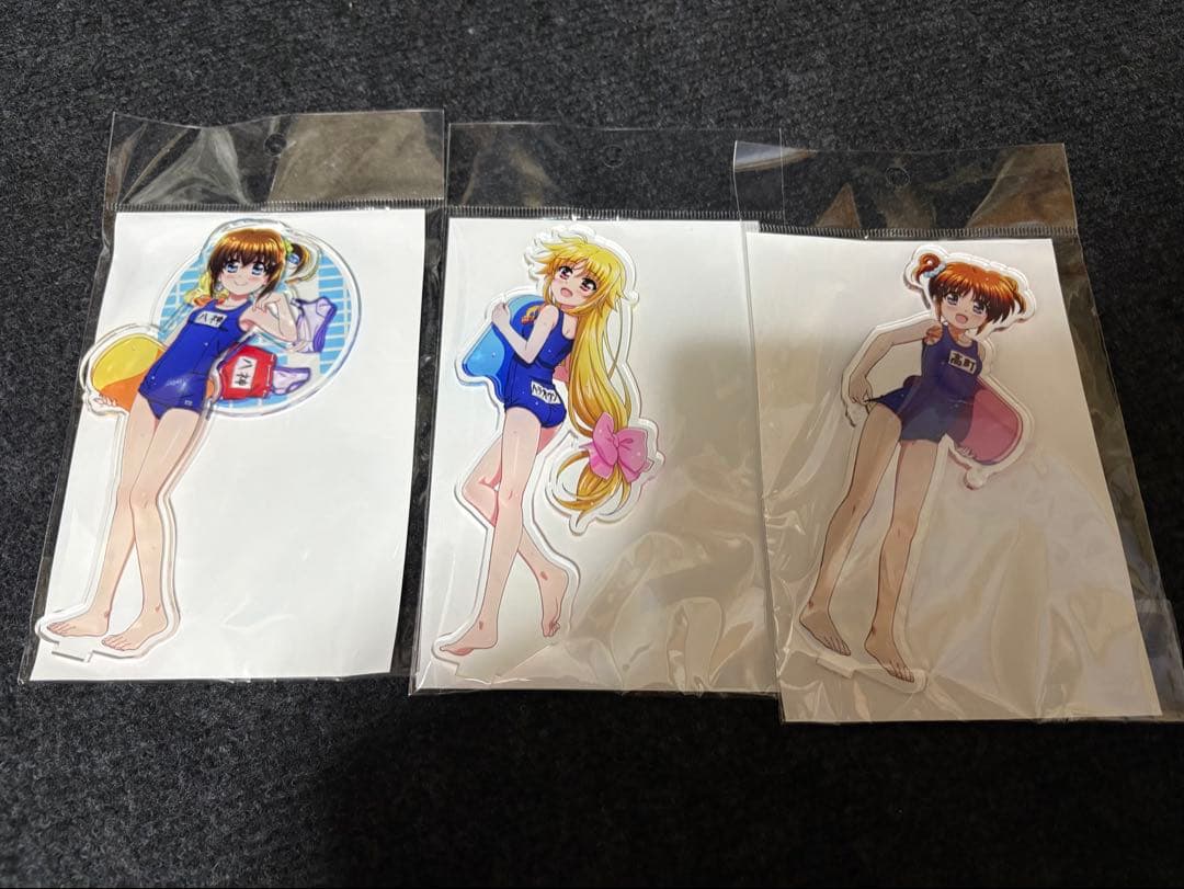 卵屋　リリカルなのは　スク水　アクスタセット