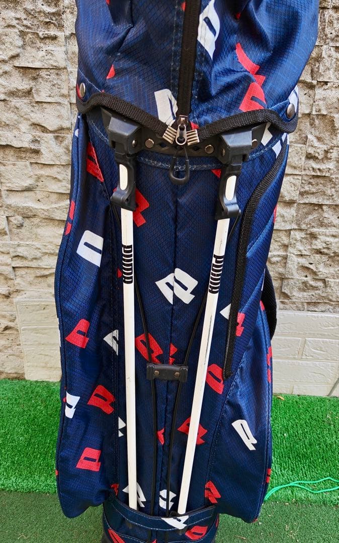 PUMA キャディバッグ ネイビー/レッド