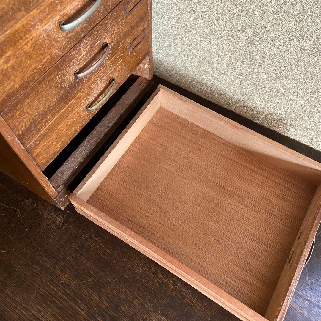 昭和レトロ　古引き出し　ナショナル自転車　ビンテージ家具　非売品　小引出し　希少