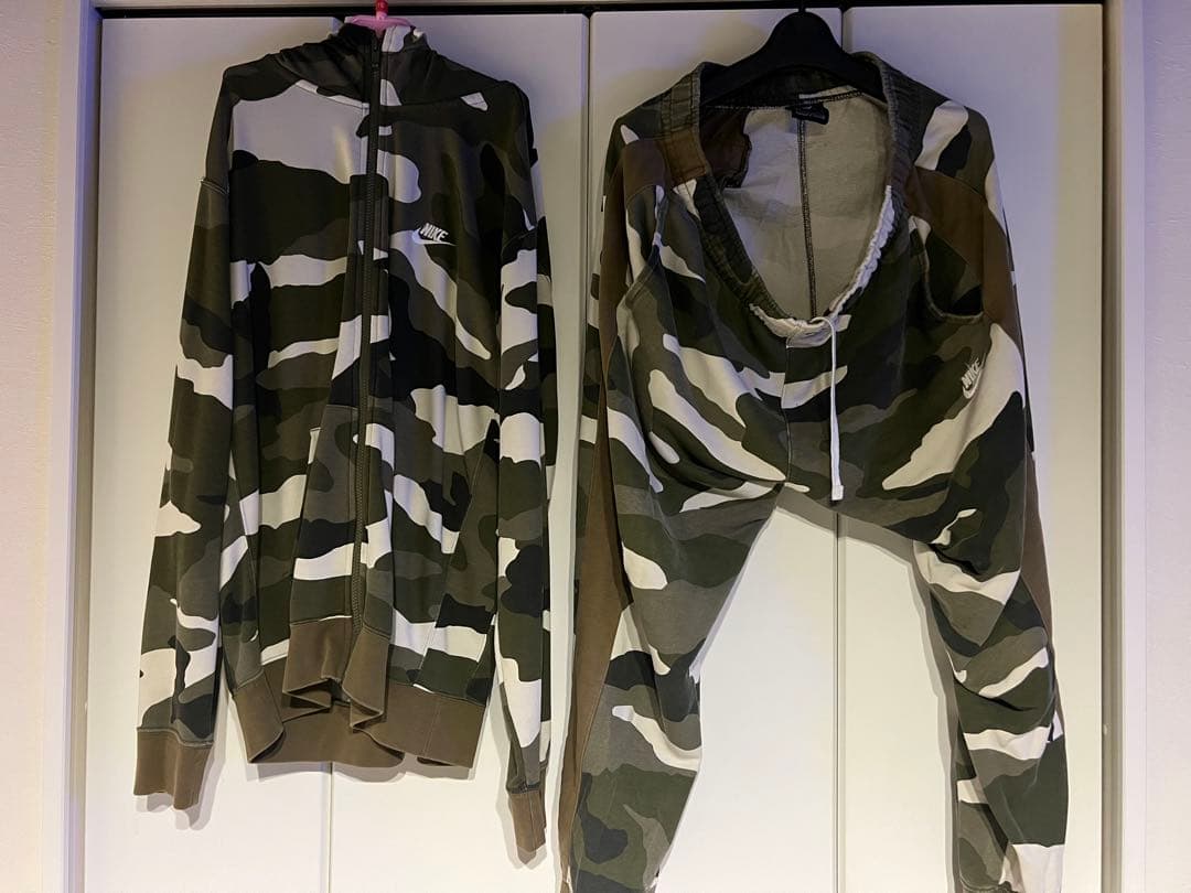 Nike 限定迷彩柄 ジャージ上下セット XL
