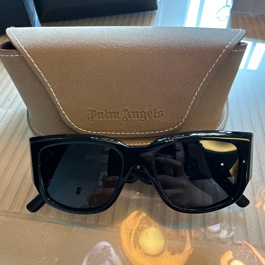 Palm Angels ブラックサングラス ケース付き
