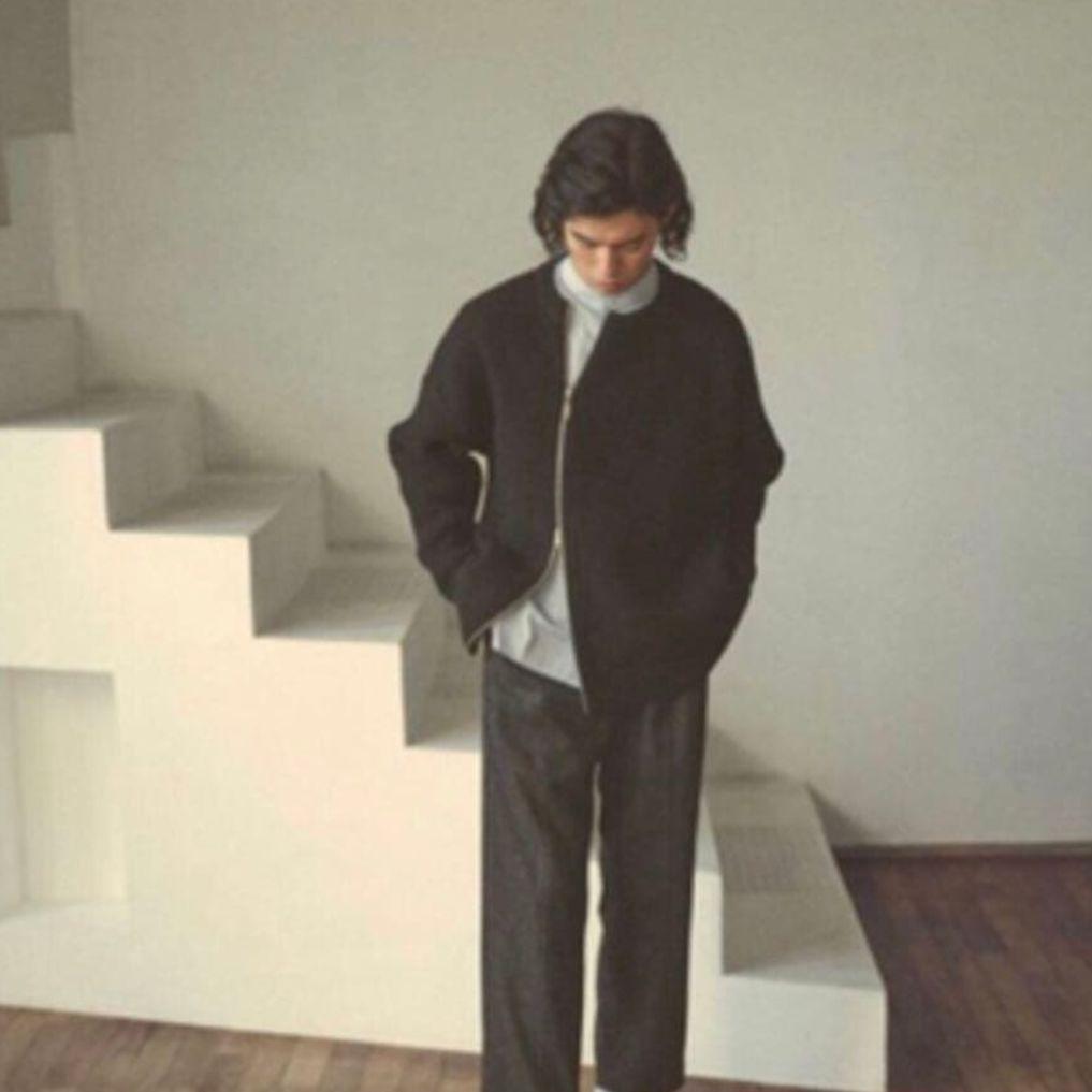 【美品】CLANE HOMME クラネオム ジップニットブルゾン 黒