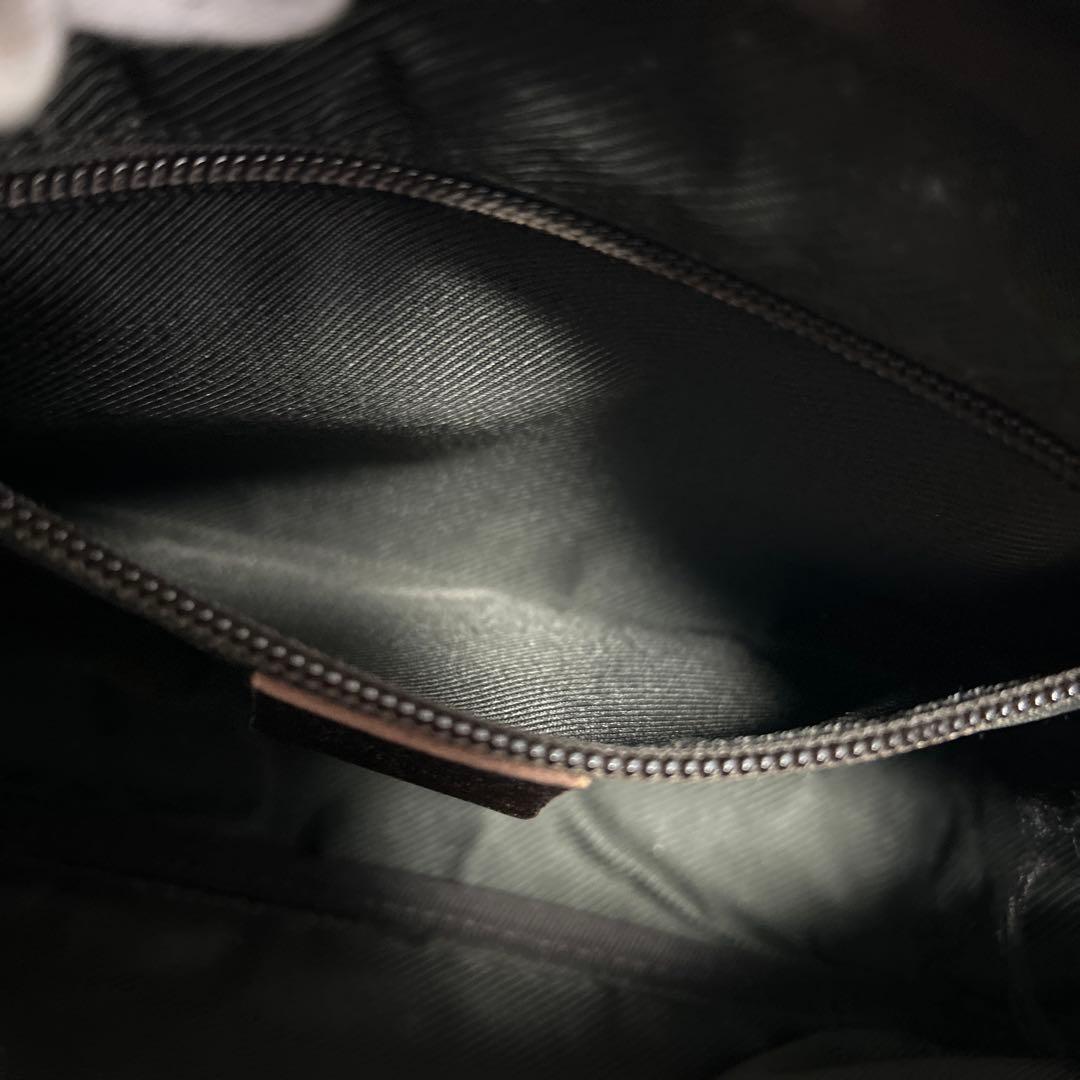 訳あり　GUCCI GGスプリーム　レザー　ショルダーバッグ　ロゴ