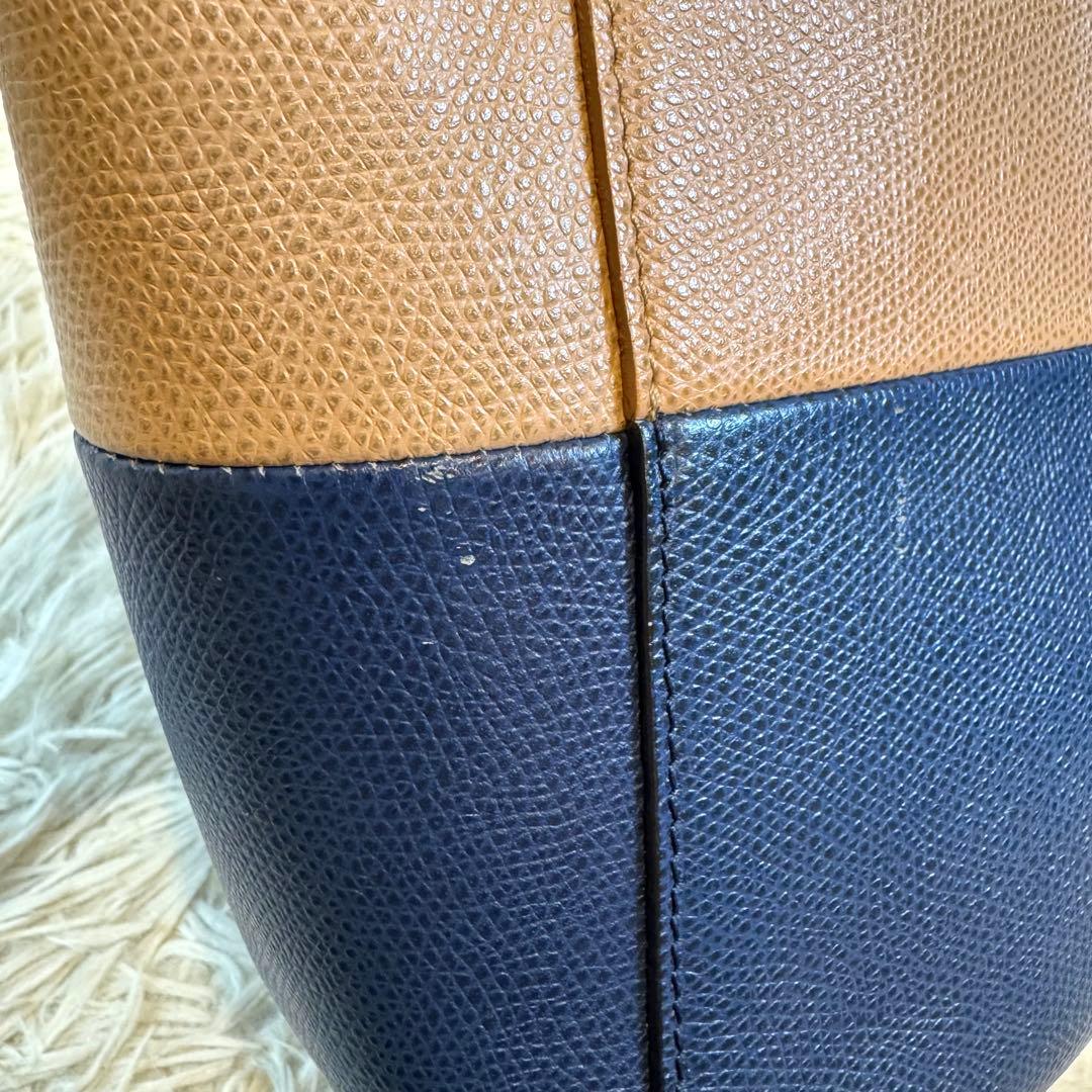 大人気✨セリーヌ バーティカルカバ スモール 2way レザー バイカラー