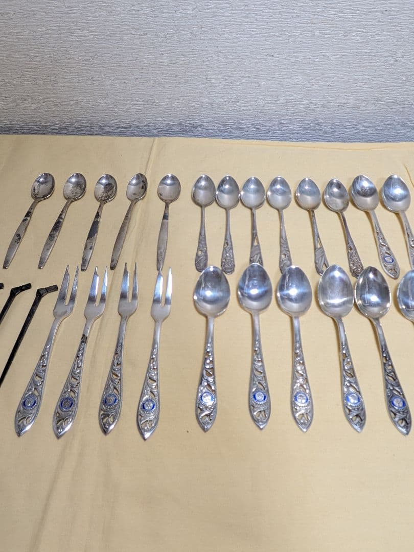 銀製　SILVER スプーン　フォーク　楊枝　381g