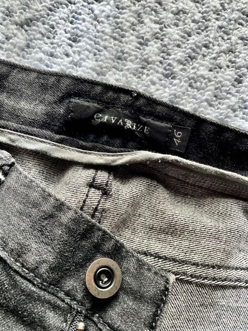 CIVARIZE(シヴァーライズ) パールバインダー立体加工スキニーデニム