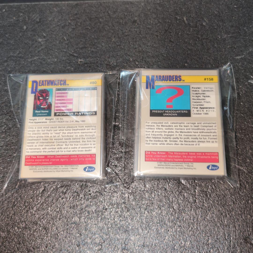 MARVEL 1991 トレーディングカード まとめ メルカリ便