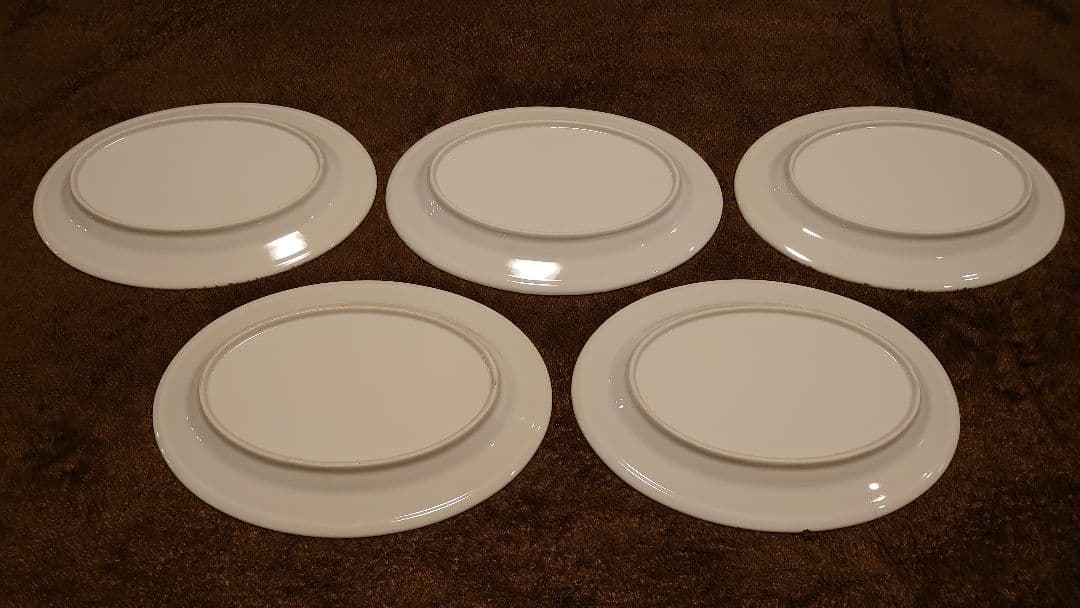 ランチプレート　イタリア製　金縁　イタリアンレストラン　５客