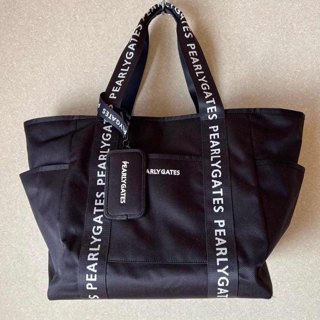 PEARLYGATES ロッカーバッグ　ネームタグ付き　ダークネイビー