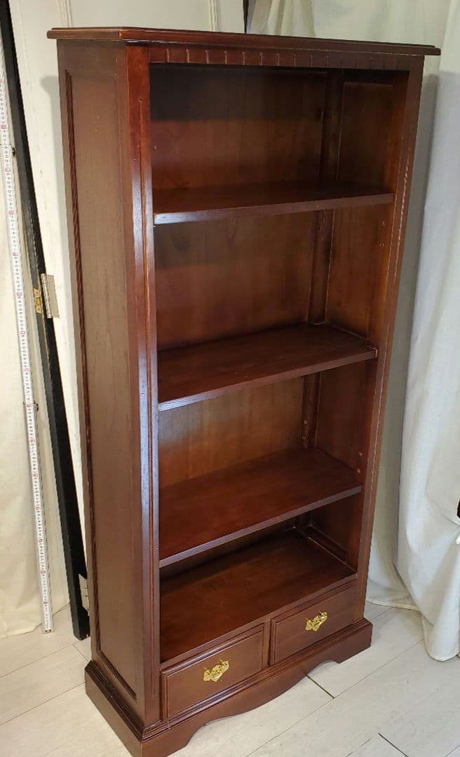 アンティークブックシェルフ　棚板高さ調節可能　本棚　ヴィンテージ