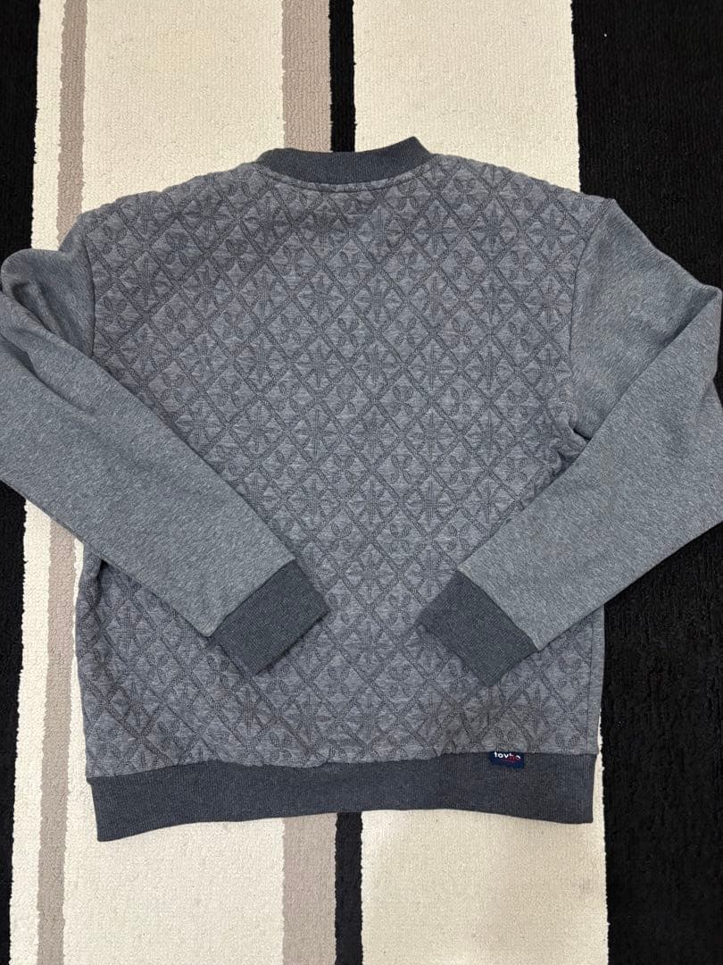 新品 トヴホ tovho メンズ 秋冬 ゴルフ Wニットトレーナーグレー