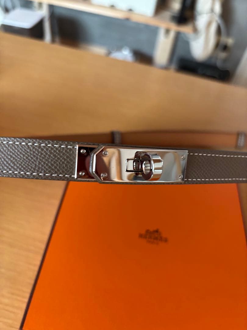 mm　HERMES ケリーベルト　エトゥープ