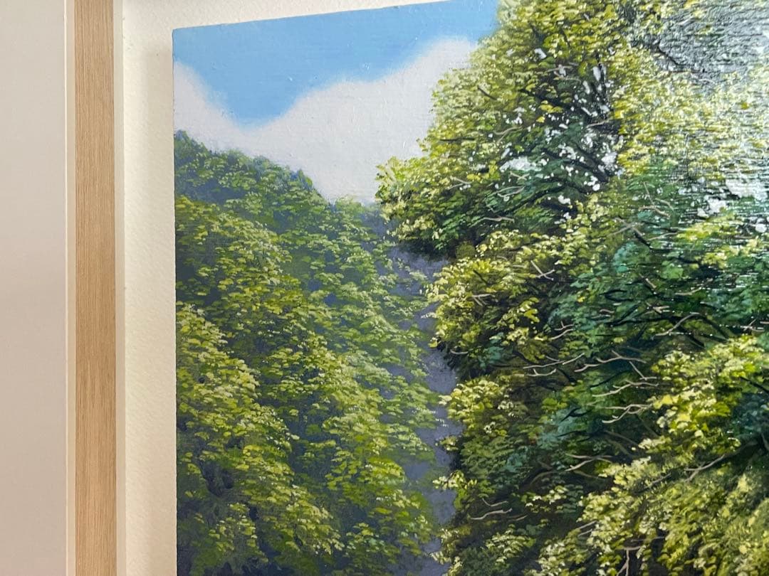 舘山浩丈　五月雨の後　油彩　F3 ・3号　写実　リアリズム　細密画　風景画