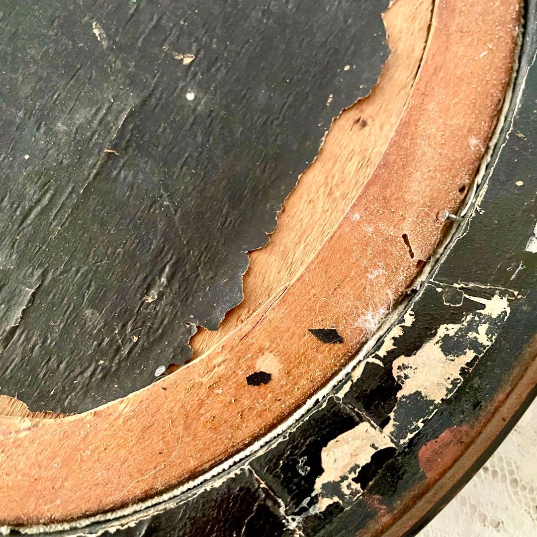 2人の天使のメダイヨン エンジェル フランスアンティーク エクリュ　フレーム