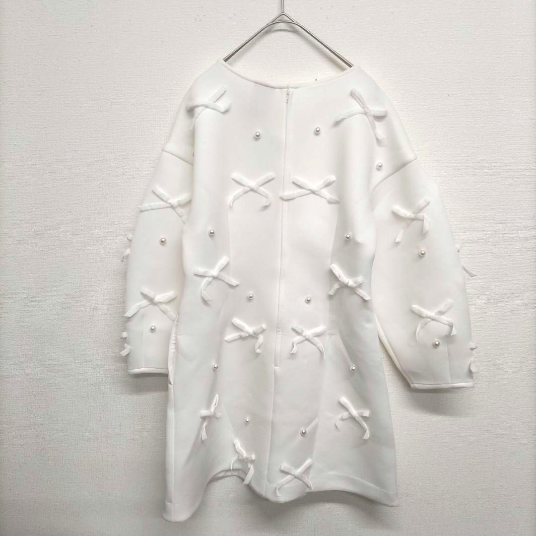 新品タグ付き　chesty × Ayano ベロアリボンパールワンピース