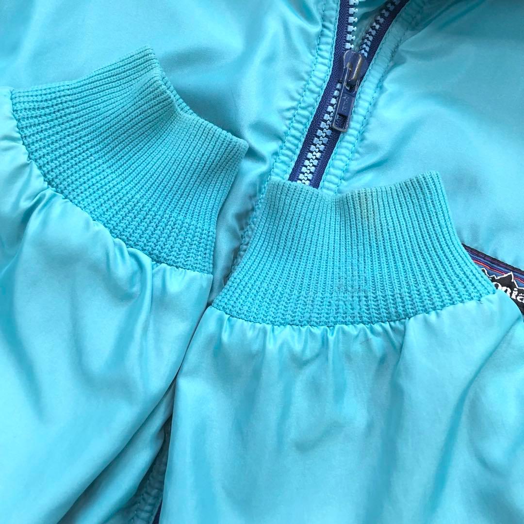 90s USA製 パタゴニア シェルドシンチラ ターコイズ フリース ジャケット