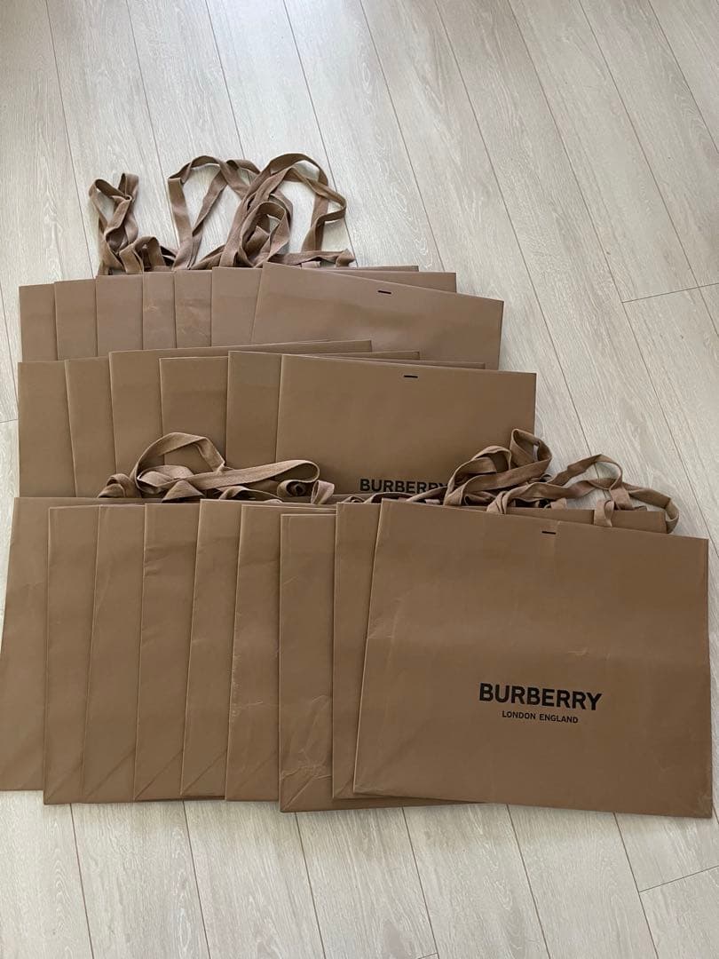 BURBERRY バーバリーショッパー　ショップ袋 22枚セット ブラウン
