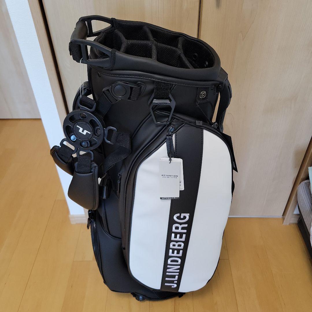J.Lindeberg キャディバッグ ブラック/ホワイト