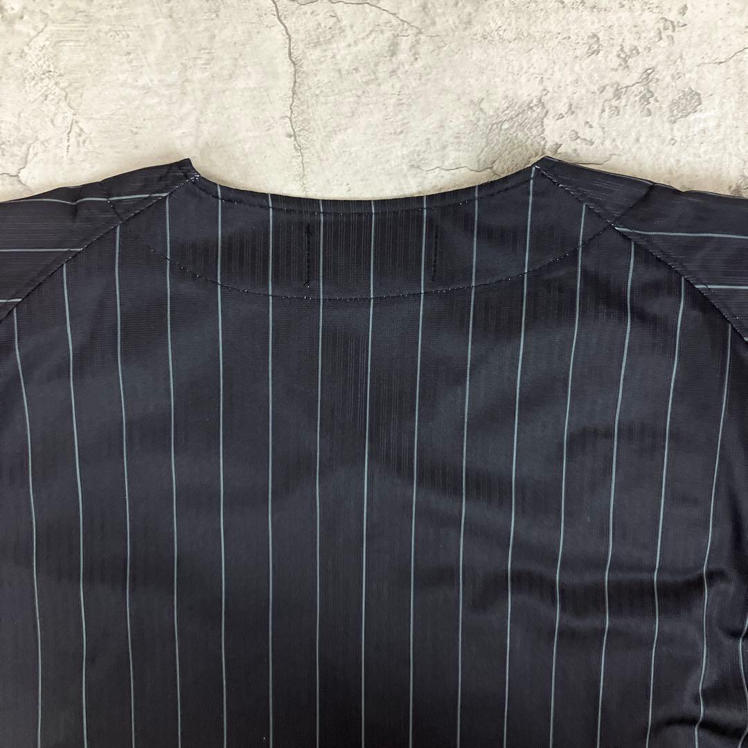 千葉ロッテマリーンズ レプリカユニフォーム ビジター ミズノ 古着 刺繍 黒 O