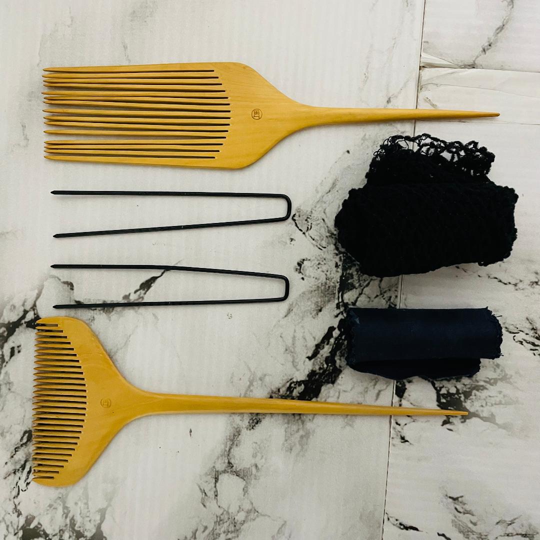 【希少】岡守かつら 日本髪 「岡守 9 中」 付属品一式　箱付き