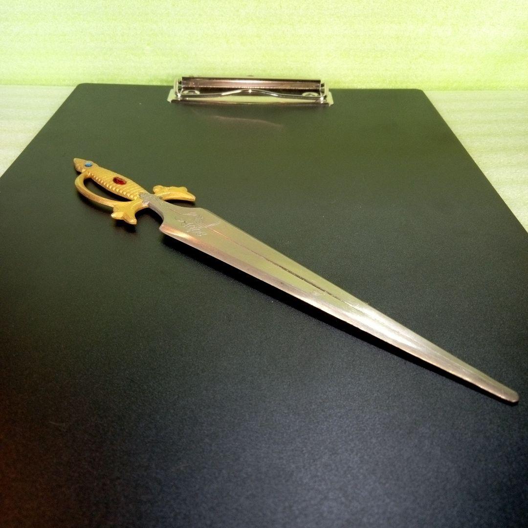 剣デザイン　ペーパーナイフ　paper knife　tape　インテリア　レア
