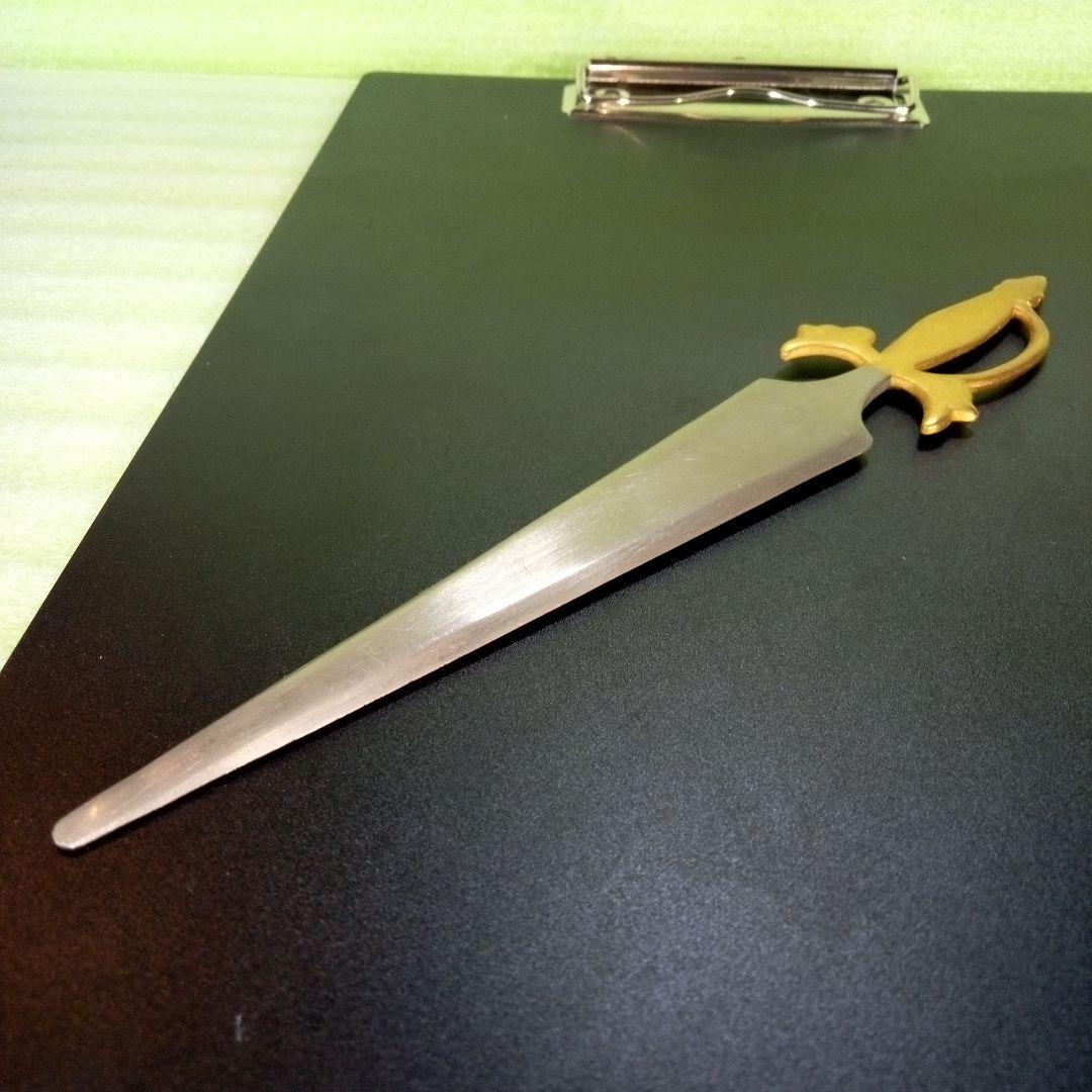 剣デザイン　ペーパーナイフ　paper knife　tape　インテリア　レア