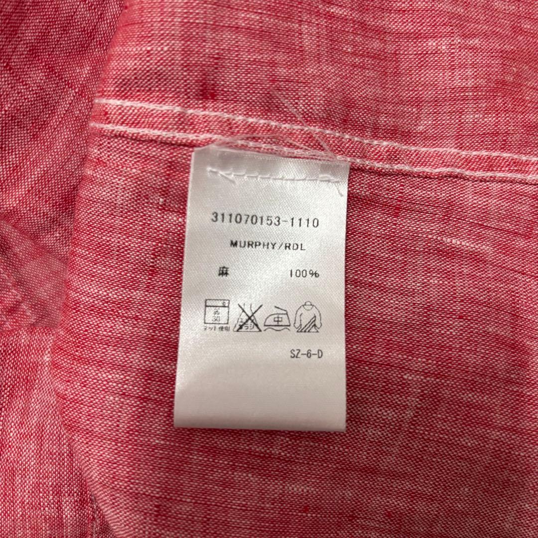 フランクアンドアイリーン　リネンシャツワンピース　ロングシャツ　スキッパーシャツ