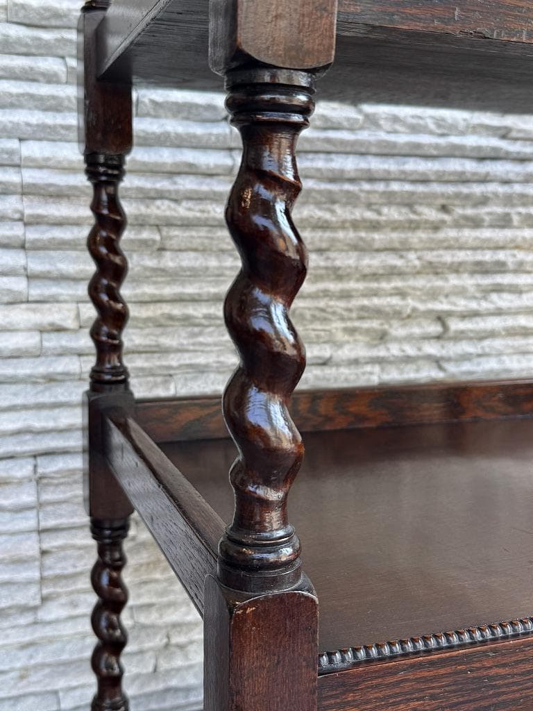 売約済み　英国　アンティーク トローリー メンテナンス済み　オーク材 ワゴン